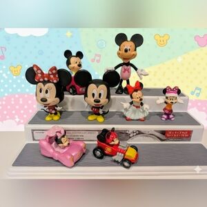 Disney Mickey and Minnie Mouse Toy Set - Red, Black, Pink